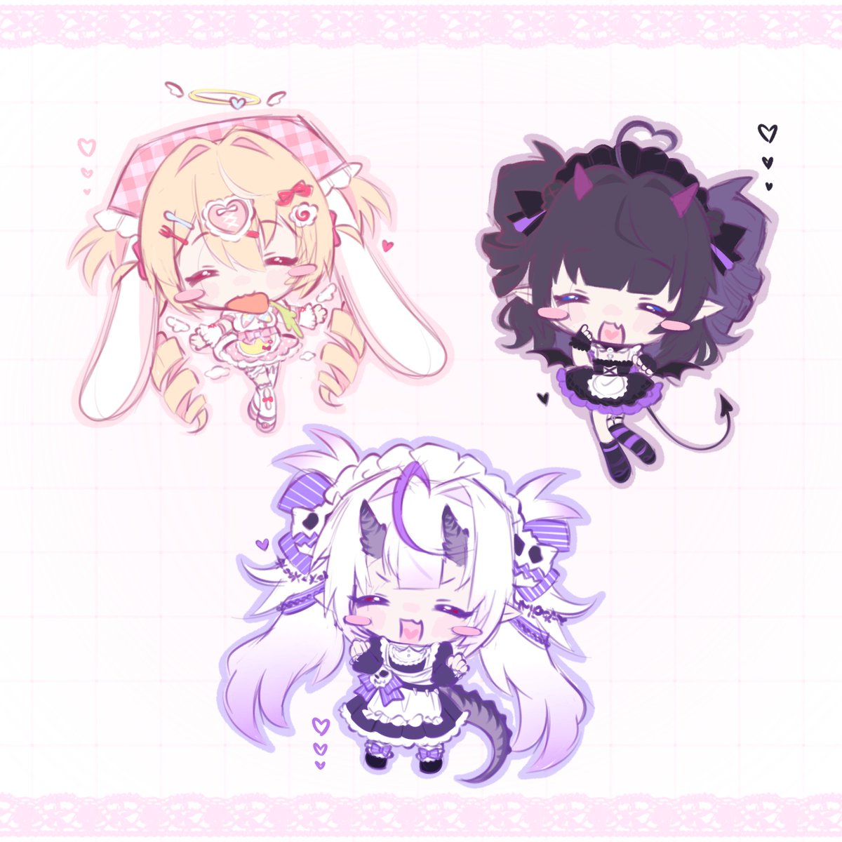 raphjpeg's tweet photo. Hop, step, jump ♡ 

• Interest check on doodle chibis, service coming next month! ₊˚⊹ ࿔ https://t.co/K2RqLDrn3o