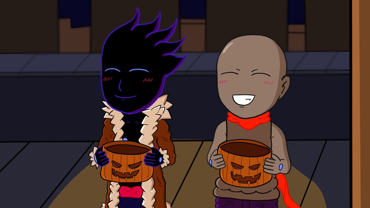 theinbetweendev's tweet photo. Oh, it's #CuteDay ?
Uh, here's a Halloween photo of Pipit and Oenn from Lucid by @_theMatteBlack ^_^ https://t.co/iHyF3MJu1g