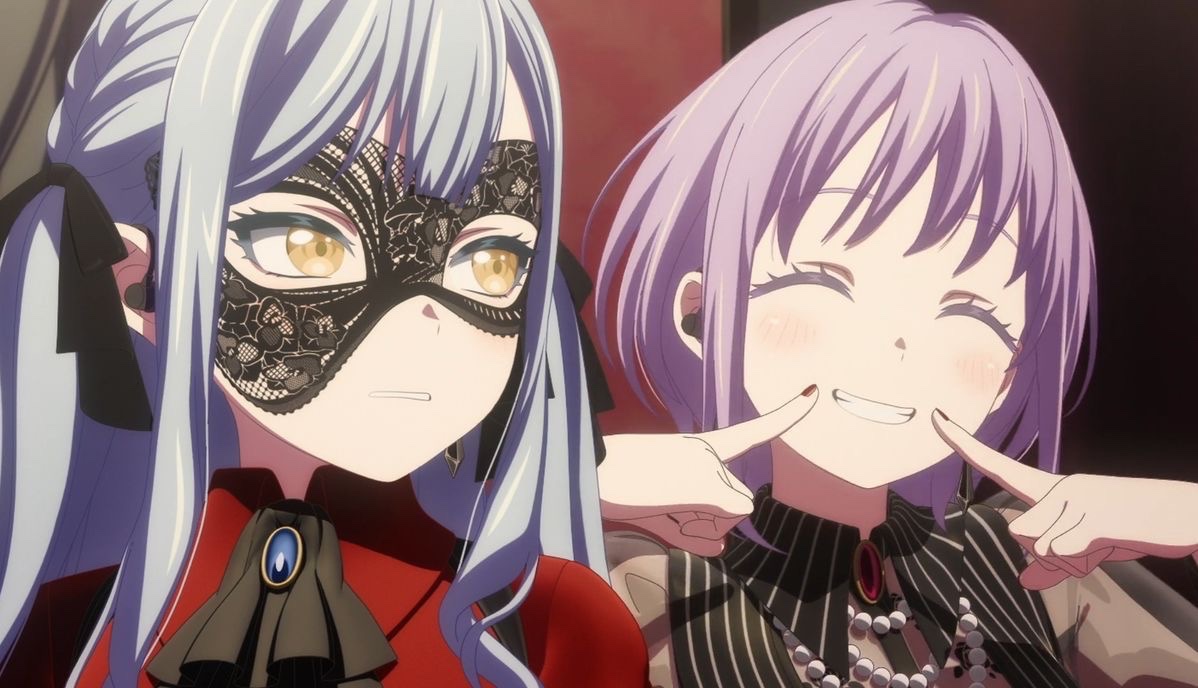 vxmptwi's tweet photo. i love the big ass frown sakiko has when nyamu is around https://t.co/YWrbD8xQuN