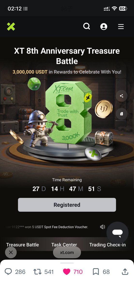 Leonjiqing's tweet photo. @XTexchange Build the NeXT
XT UID : 10483789071940 https://t.co/Nnc2D4DmQH