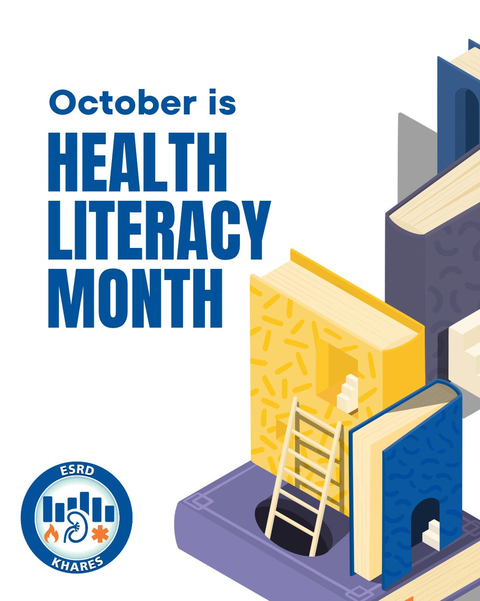esrdkhares's tweet photo. Clear health information helps patients understand their choices and participate in their care. ๐
This Health Literacy Month, encourage questions, shared decision-making, and the use of trusted health resources. Read more here: https://t.co/1dwUrGCIBq
#HealthLiteracy https://t.co/Bo1FPvinlz