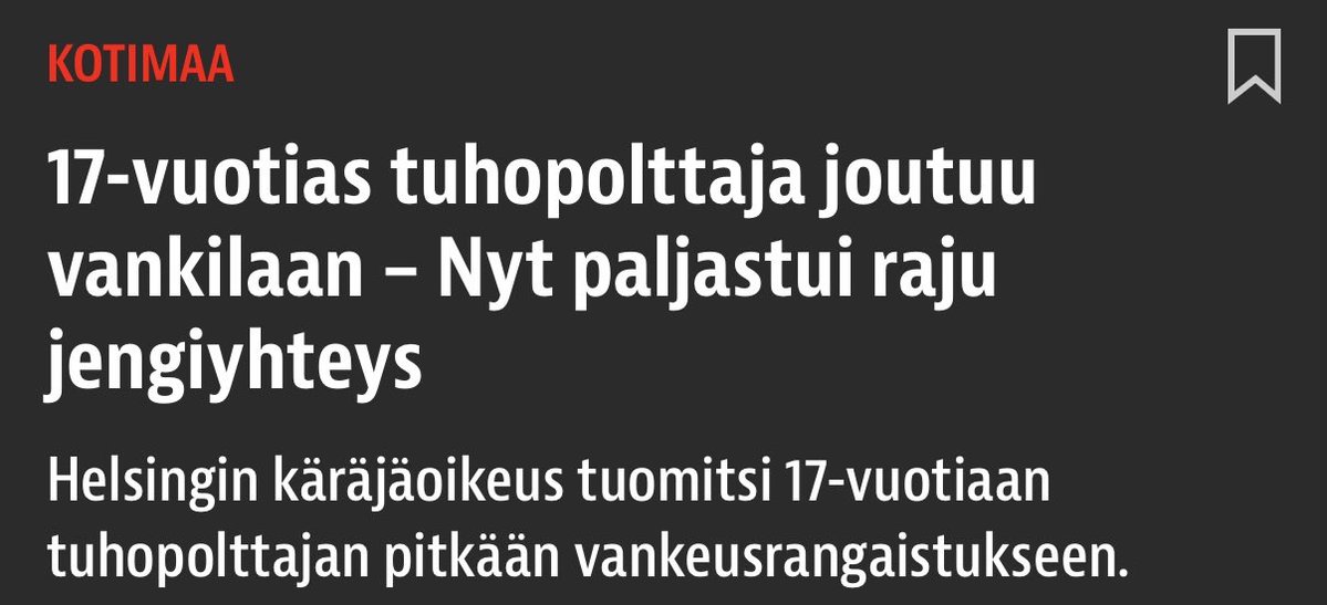 ramikurimo's tweet photo. "Ahmed Majid Saleh tuomittiin törkeästä tuhotyöstä kuuden ja puolen vuoden vankeusrangaistukseen"

Miksi Saleh oli Suomessa?

Lähde: IL https://t.co/MWAplWOeOp