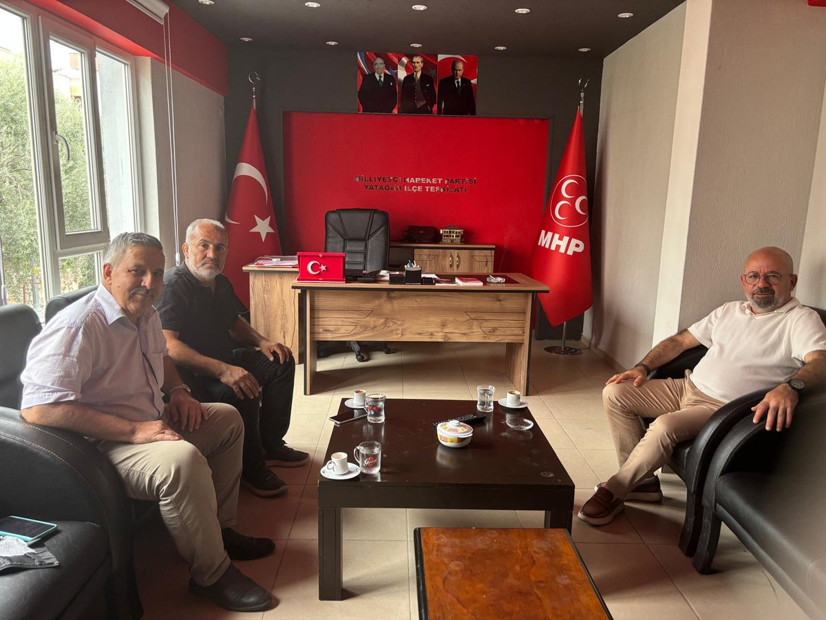 mhpselcuk35's tweet photo. MHP Selçuk İlçe Sekreteri Mehmet Kaya Muğla Yatağan MHP İlçe Teşkilatını ziyaret etti İlçe Başkanı Osman Bulut ve Yönetim Kurulu üyesi Adem Zebın ile gündemi konuşup değerlendirmelerde bulunduk.Vafols6n Teşkilatlarımız .🇹🇷🤘🇹🇷🤘🇹🇷 https://t.co/lDoBiVUNRQ