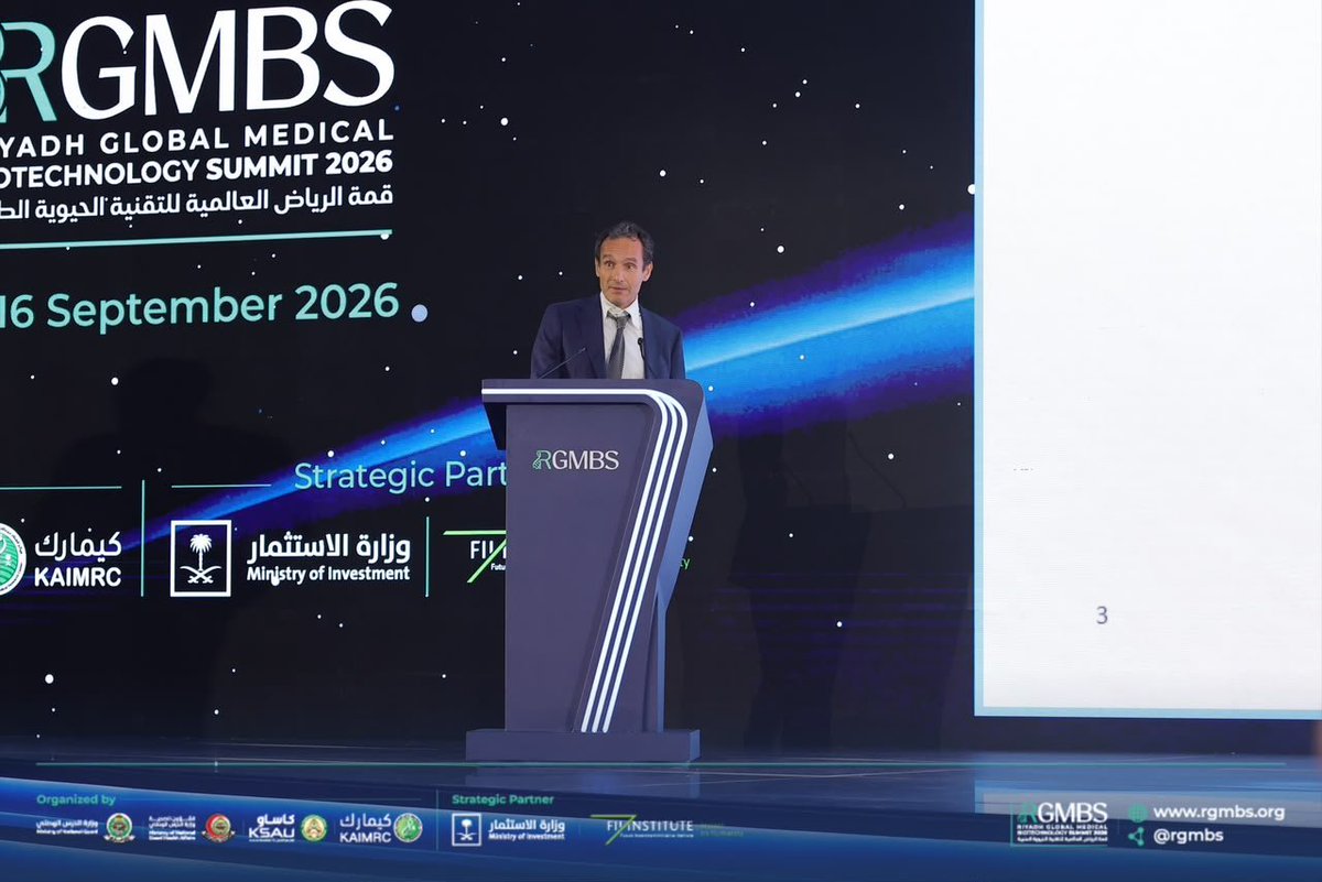 rgmbs's tweet photo. استعرضت الجلسة العلمية المقامة ضمن قمة الرياض العالمية للتقنية الحيوية الطبية 2026، رحلة توطين العلاج الجيني في شراكة سعودية مع شركة أسترازينيكا لتطوير علاج لمرض (ASLD)، من اعتماد البرنامج إلى تطوير نماذج ما قبل السريرية وتحسين تقنية التحرير الجيني، مع بحث مستقبل توطين هذه التقنيات وتوسيع تطبيقاتها.

#RGMBS2026
#Medical_biotech_excellence
#قمة_الرياض_للتقنية_الحيوية