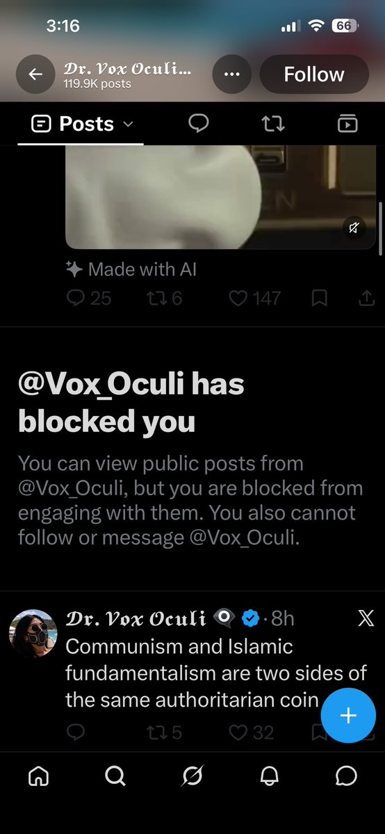 funnyfishfriday's tweet photo. @Vox_Oculi i was also blocked on my main for qrt the op's post.

how insanely insecure you must be to consistently stalk the qrts of another twitter user  &amp; block every interaction to "protect" your ai generated slop account's image. https://t.co/ATiveeOtAR