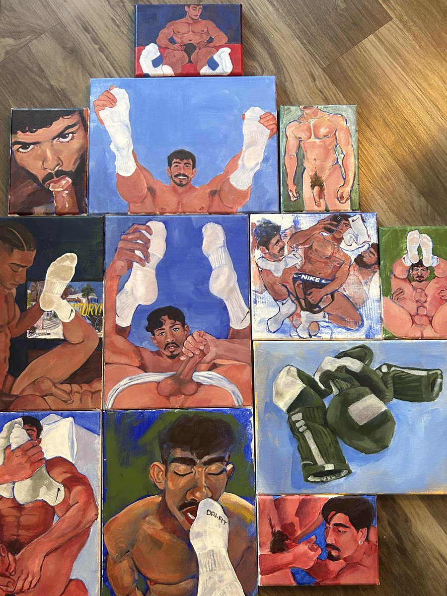 n8ivy_'s tweet photo. I really gotta paint bigger pieces, but I do like this collection I’m creating https://t.co/4DyUiCbP83