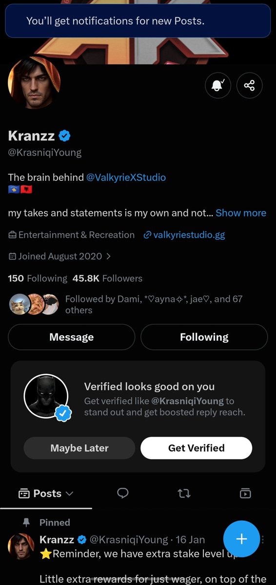 BATMANonnX's tweet photo. @botkandis @ValkyrieXStudio @KrasniqiYoung Thank you so much for another amazing giveaway! ❤️🙏 $100 would honestly mean a lot to me and would be a huge help right now.! 💰

All tasks completed https://t.co/ndGRRvrqkx