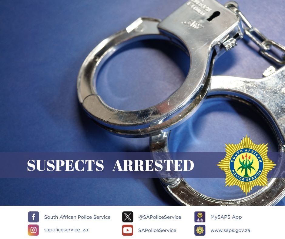 SAPoliceService's tweet photo. #sapsFS [TWO SUSPECTS ARRESTED FOLLOWING DAMAGE TO ESSENTIAL INFRASTRUCTURE WHICH LED TO AN EXCHANGE OF GUNFIRE]

The #SAPS Bethlehem #PublicOrderPolice Unit arrested two suspects following an exchange of gunfire with a group of armed suspects who were allegedly digging trenches to steal electrical cables at the Bethlehem Industrial Area.

On Wednesday, 16 September 2026, police were summoned to the Bethlehem Industrial Area following information about a group of armed individuals who were allegedly digging trenches to access and steal electrical cables, thereby damaging essential infrastructure.

Upon arrival, police members were met with an exchange of gunfire from the suspects. Approximately 30 people were reportedly at the scene. During the operation, one suspect was arrested, while a second suspect was arrested later.

No injuries have been reported thus far.

A case of attempted murder and damage to #EssentialInfrastructure is being investigated. The two suspects are expected to appear before the Bethlehem Magistrate’s Court on Friday, 18 September 2026, facing charges of attempted murder and damage to essential infrastructure.

The investigation is continuing, and police are working to establish the full circumstances surrounding the incident and identify any other suspects who may have been involved.

#FightingCrime #SaferCommunities ST