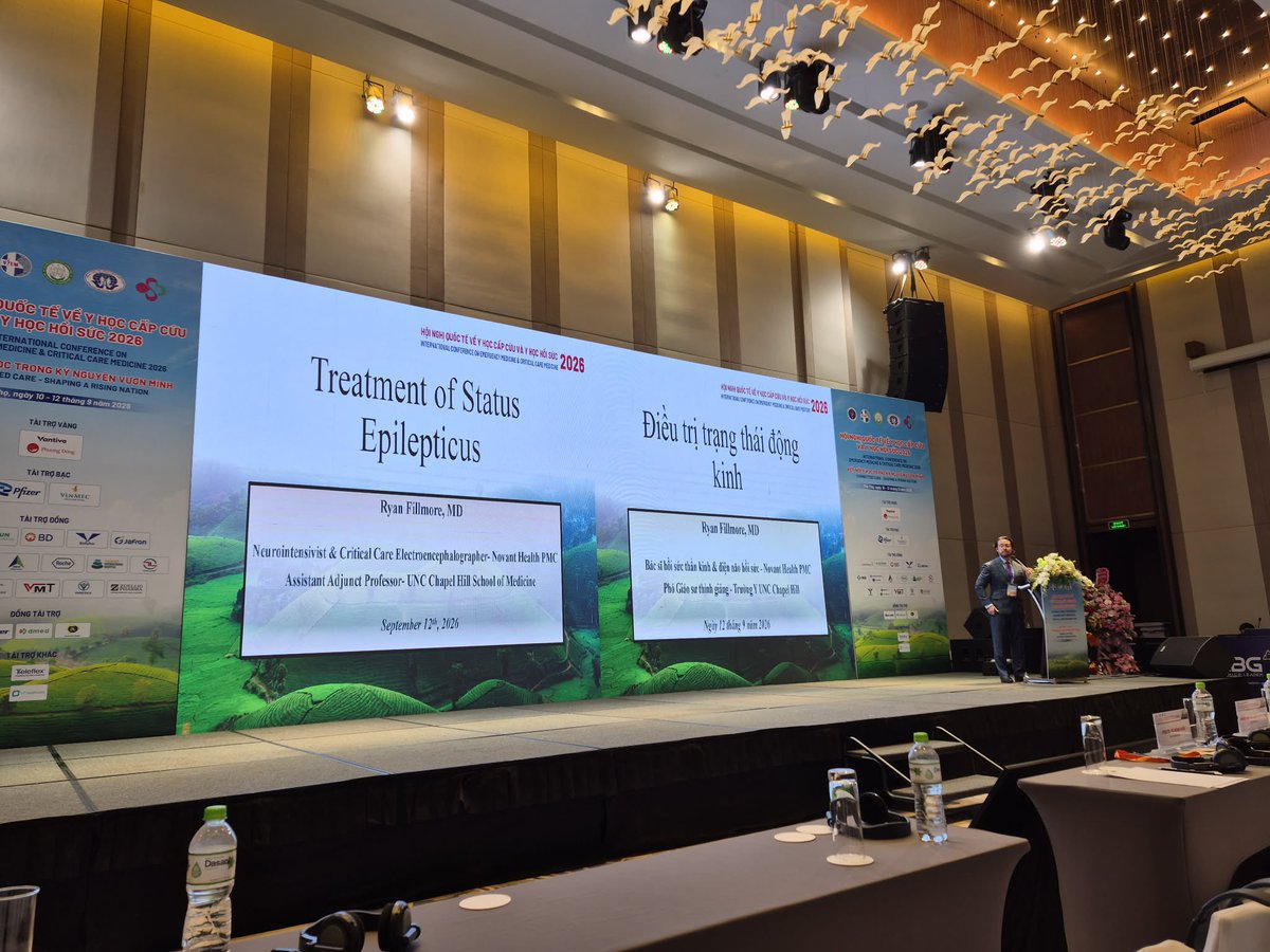 RyanFillmoreMD's tweet photo. Another successful conference with our amazing team of neurologists sub specialized in Neurocritical care, Stroke/Vascular, and Epilepsy! #Vietnam #HNSEMCCM2026 🇻🇳 🧠 https://t.co/6OO5YEnukx