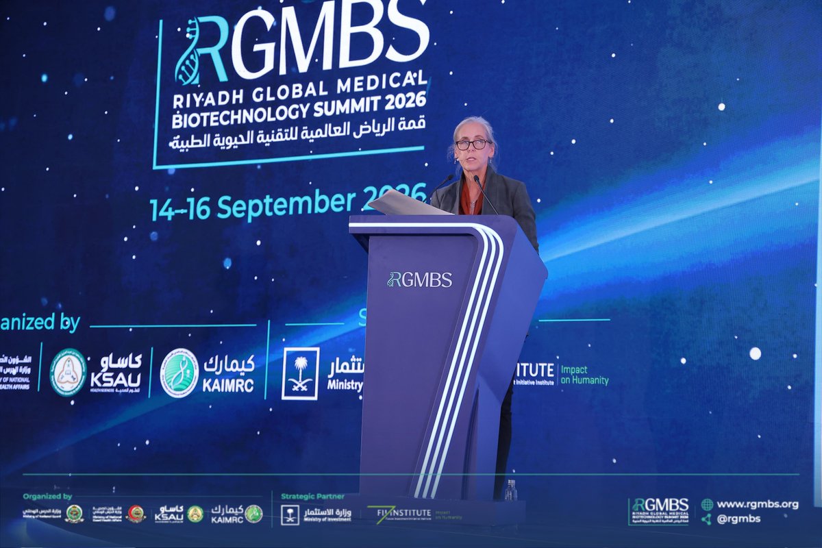rgmbs's tweet photo. ضمن البرنامج العلمي لقمة الرياض العالمية للتقنية الحيوية الطبية 2026، استعرضت الدكتورة سينثيا لولي، خلال جلسة من بروتيوميات السكان إلى الصحة الدقيقة، أهمية دراسة البروتينات لفهم تطور الأمراض، ودور التقنيات الحديثة في قياسها على نطاق واسع، بما يساعد على اكتشاف مؤشرات تسهم في فهم المرض وتطوير أساليب أكثر دقة للتشخيص والعلاج.

#RGMBS2026
#Medical_biotech_excellence
#قمة_الرياض_للتقنية_الحيوية