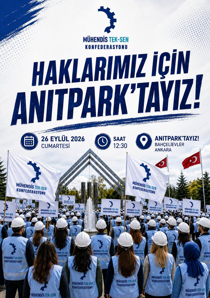 gidamuhendisi47's tweet photo. O gün, o meydanda, mühendislik mesleğinin itibarı için haykıracak bütün meslektaşlarıma selam olsun.
Gün birlik olma günüdür.
Derdi mesleği olan herkesi Anıt Parka bekliyoruz.
 #KamuMühendisleriAnıtParkta https://t.co/74JDW9aoWz
