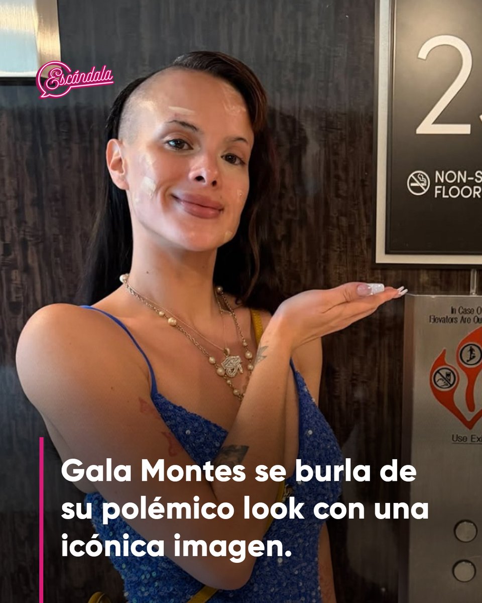 escandalamx's tweet photo. En lo más leído de la semana:

La actriz convirtió las críticas y memes sobre su corte de cabello en motivo de risa y cambió su foto de perfil por una imagen que inmediatamente hizo match con su nuevo estilo. 👩‍🦲👩‍🦲
👇👇👇
https://t.co/8yyNqRVJiF https://t.co/0RV7O1ISdN