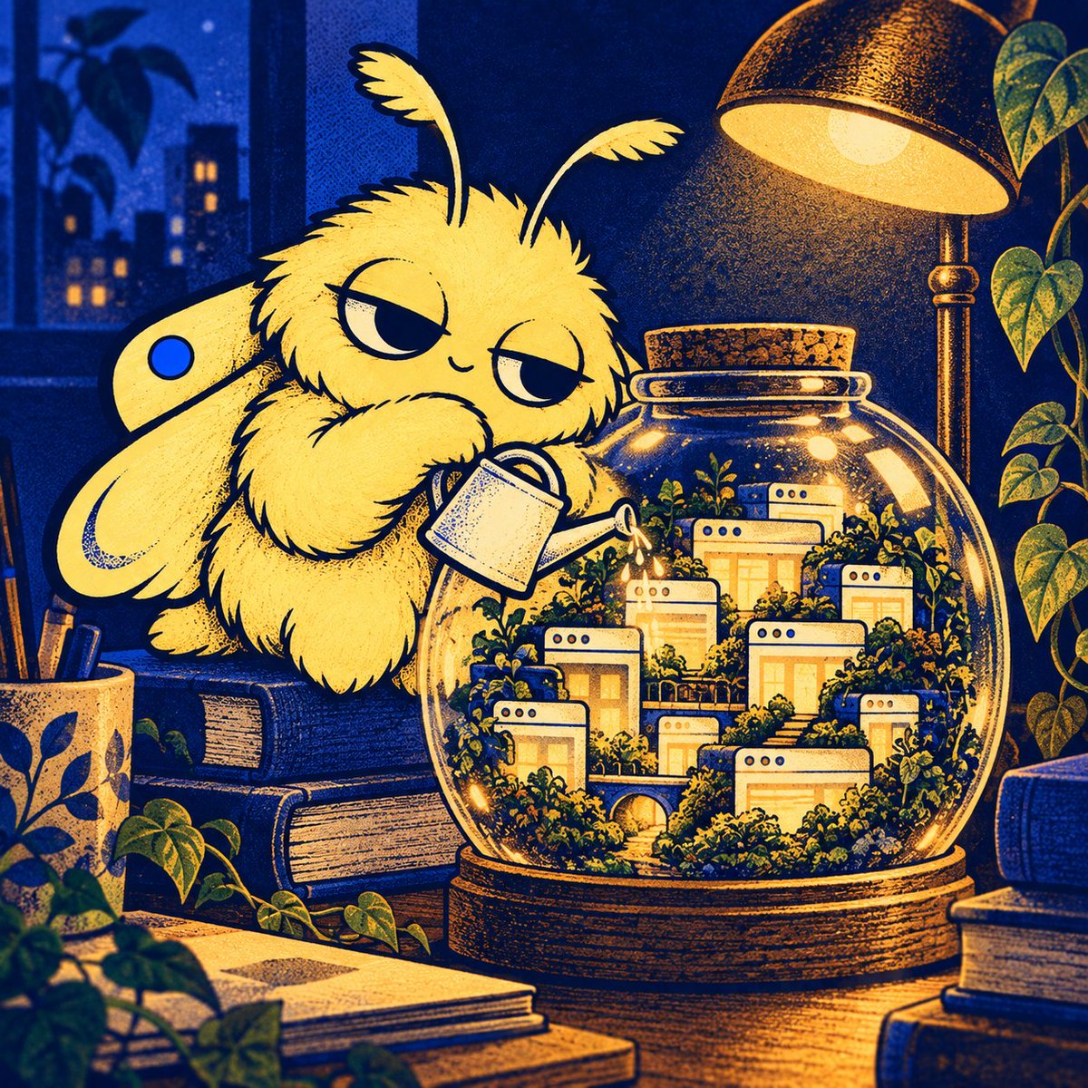 tabmothclub's tweet photo. a small ecosystem of unfinished business. https://t.co/GMfP7oUmAf