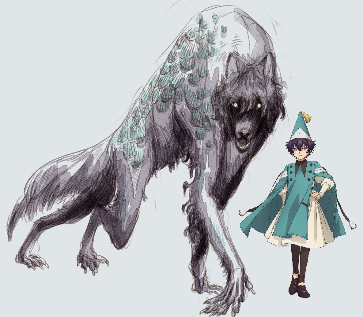soqyrtan's tweet photo. tetia i used my magic to turn agott into a werewolf thing https://t.co/Ek6obiN42x
