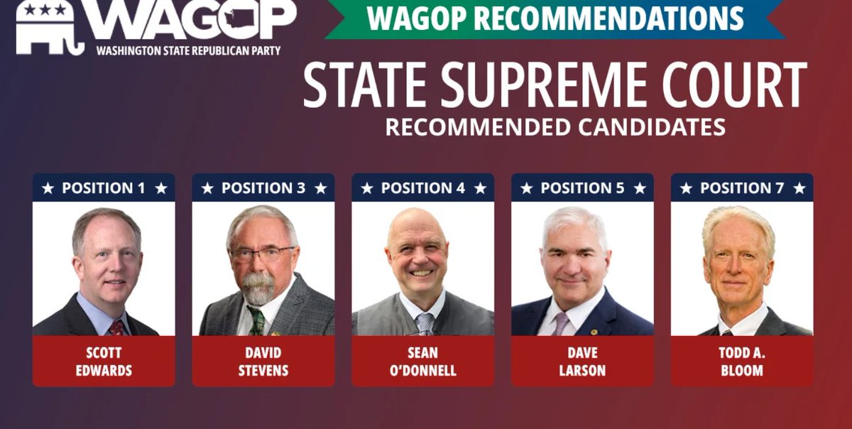 WAGOP's tweet photo. The activist WA State Supreme Court serves as a rubberstamp for @GovBobFerguson and Democrat policies. It's why we need everyone on board to vote for common-sense judges pictured below @VietQNguyen. 

@WAGOP @KCGOP @JimWalshLD19 @CCRP_WA  @snocogop @spokanegop @PierceCountyGOP @FullCourtWA @WAPolicyCenter @letsgowa @bkheywood