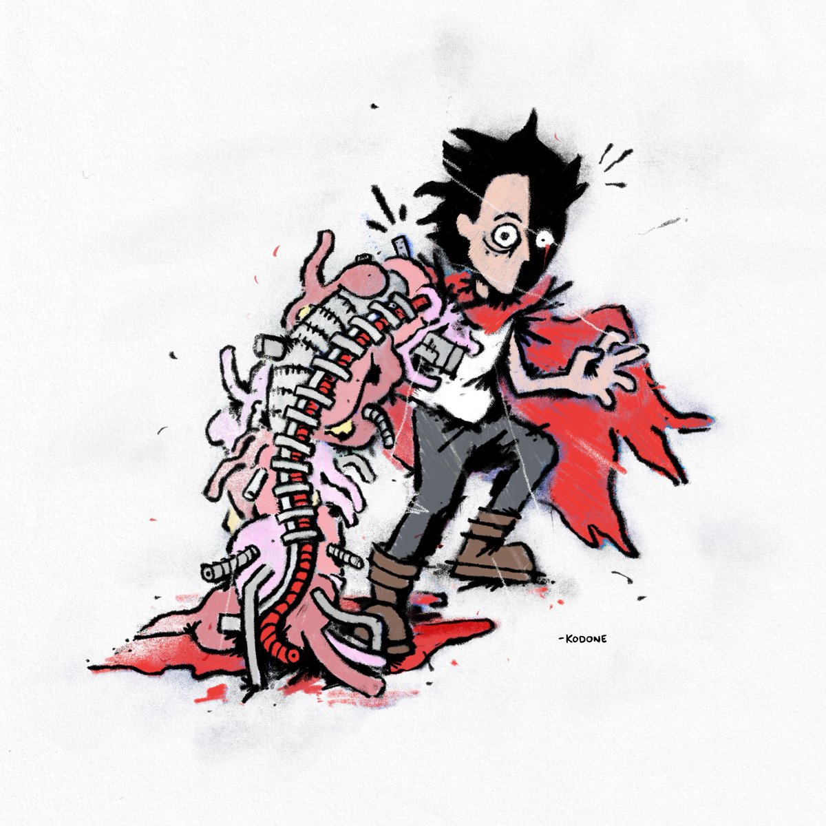 kodone's tweet photo. TETSUO #AKIRA 🩸 https://t.co/LfwjTYNSNq