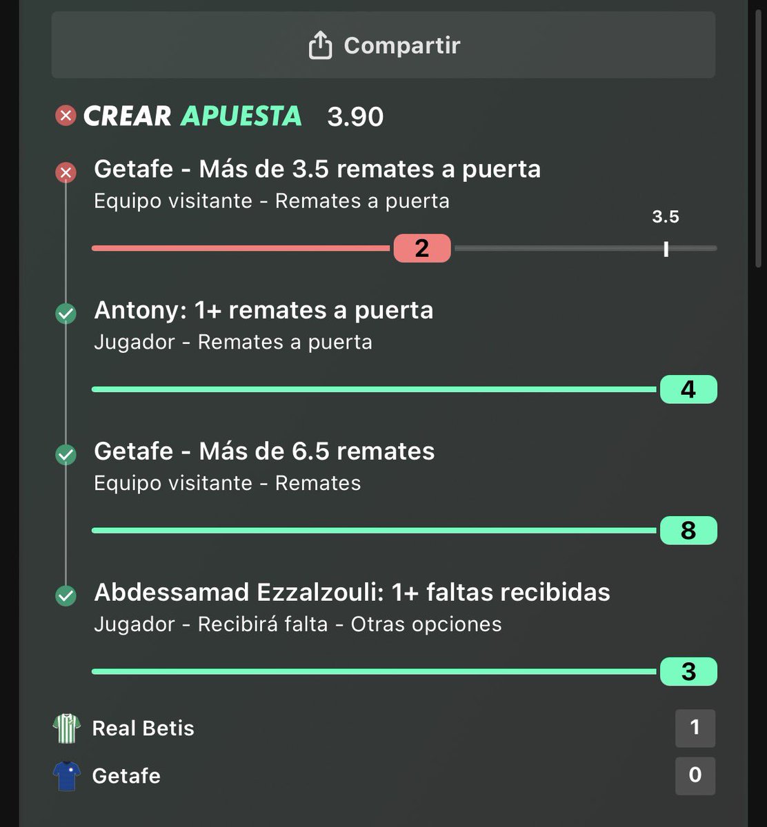 CuotaRadar_'s tweet photo. Puto Getafe!! Y un golito más de mi Betis!! https://t.co/U2JwCWre7F