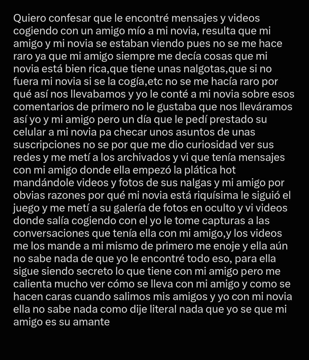 Sancnlf's tweet photo. Manden su historia al DM

#confesion https://t.co/GgXLr20ADZ