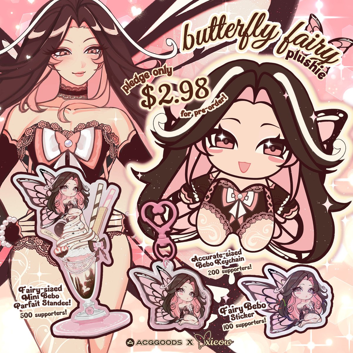 xieow_'s tweet photo. ✨♥︎ BUTTERFLY FAIRY PLUSHIE CAMPAIGN! ♥︎✨
Take the magic with you anywhere you go! ♥︎ 

Help us get to 100+ pledges so we can get Mini Bebo into production! 💖
Unlock free goodies with your plushie upon reaching supporter milestones! 💫

Don't miss out! - Ends on Oct 7th https://t.co/wf4pMrnilM