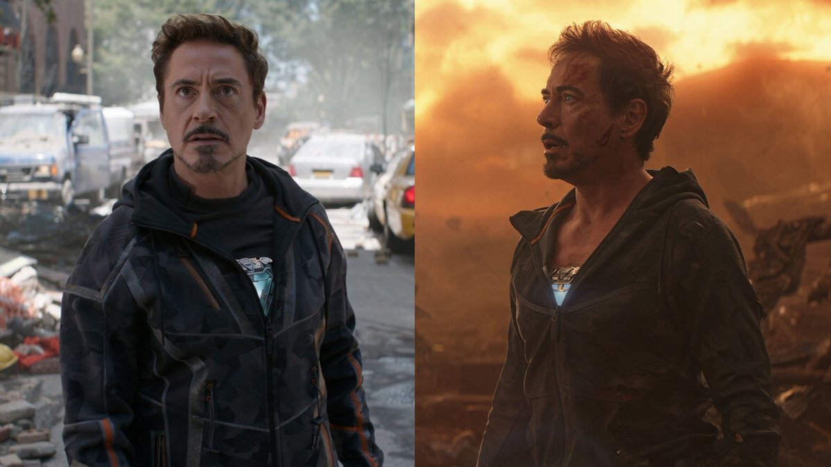MarvelDecoded's tweet photo. Tony Stark's NANOTECH Suit Had a Hidden BACKUP

- When Iron Man first uses his nanotech suit, it seems like the nanobots were stored in more than just the armor itself.

- During his fight with Thanos, Tony could create almost anything he imagined using the nanotechnology.

- But every time Thanos damaged the armor, Tony lost more and more nanobots, leaving him with less material to repair the suit.

- At the beginning of Avengers: Infinity War, Pepper points out Tony's reactor. Tony says it is basically just a box for storing his nanobots.

- Interestingly, Tony is wearing a black shirt underneath his jacket. The same shirt can be seen throughout most of the movie.

- But after Tony fights Thanos and loses most of his nanobots, that black shirt is no longer visible.

- This could mean the nanotech suit used the nanobots stored in his clothing to repair and rebuild the damaged armor.
