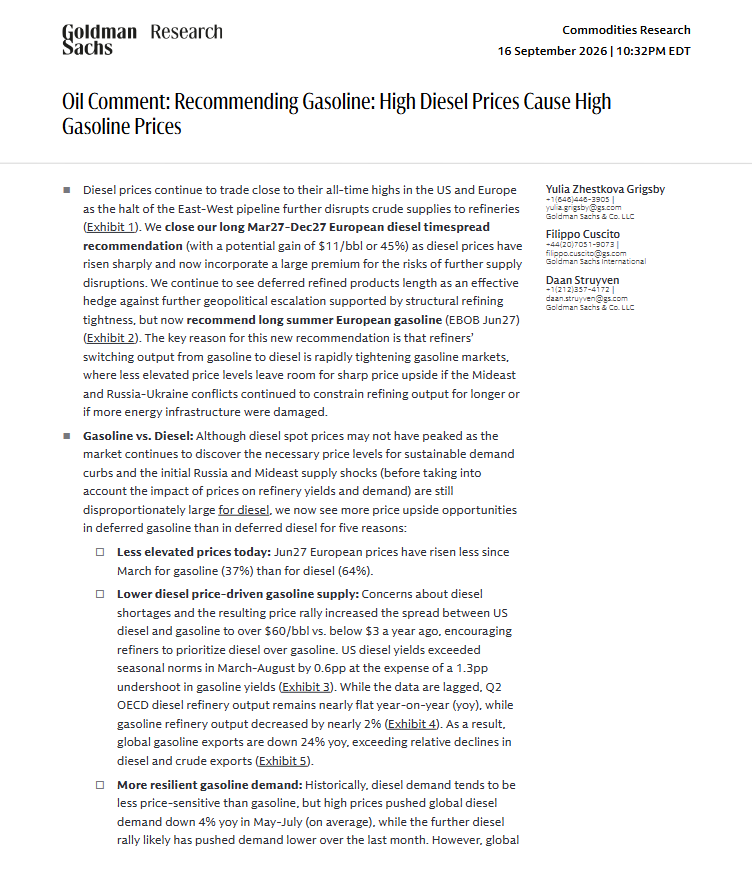 CRUDEOIL231's tweet photo. Goldman on oil

#oott #iran https://t.co/p543cIaRR4