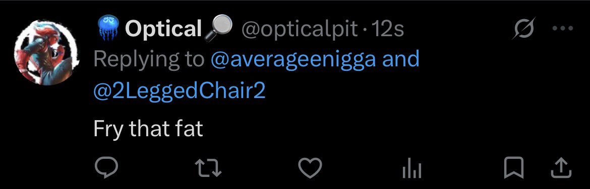 2LeggedChair2's tweet photo. @opticalpit @averageenigga #caughtyou https://t.co/mBZ5TyVG5r