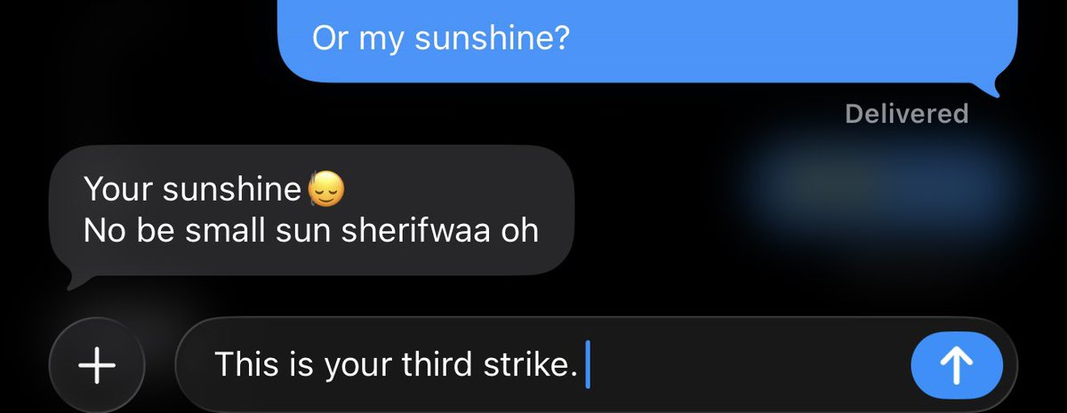 WorshipFrimpong's tweet photo. I’m officially done engaging Ghanaian women 😭😭😭

I asked this girl if I could call her my sunshine, and look at the response I got🤣

#donewithGhanaianwomen https://t.co/UsXQkK8LCf