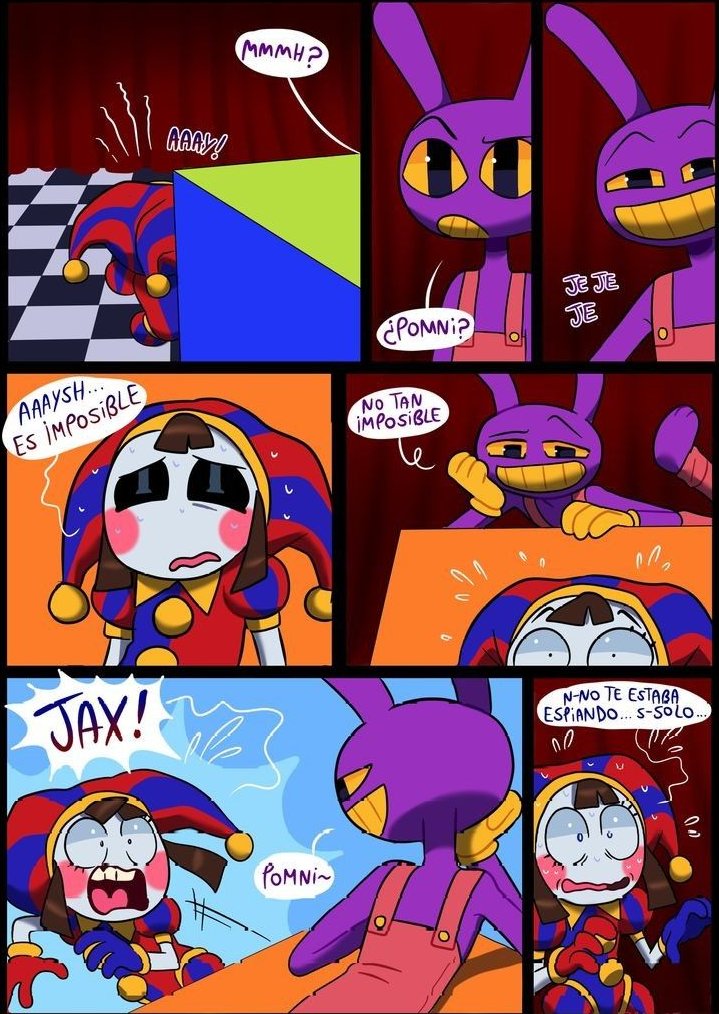 stephie_smith07's tweet photo. “I wasn’t spying… s-solo…”
girl you were so caught  

#TheAmazingDigitalCircus #TADC #Jax #Pomni #JaxPomni #PomniJax #TADCFancomic #DigitalCircus #SoftChaos  #CuteFanart https://t.co/DSWycSAezt