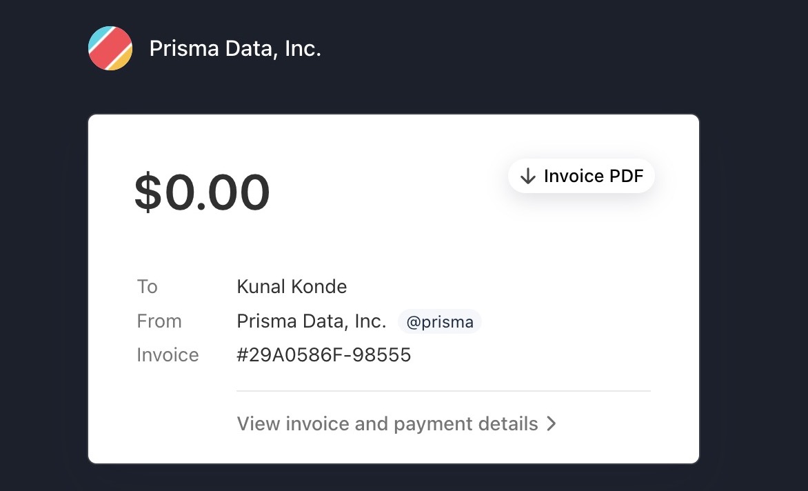 eternerd's tweet photo. Hey @prisma, it's 3rd time y'all have blocked my account even after the payment is done.

What's even more ridiculous that the warning I'm seeing is to clear an invoice that's $0!

And raising a support ticket says it takes 2 days for a response. Pls get this fixed asap! https://t.co/ZKD8BhB9JP