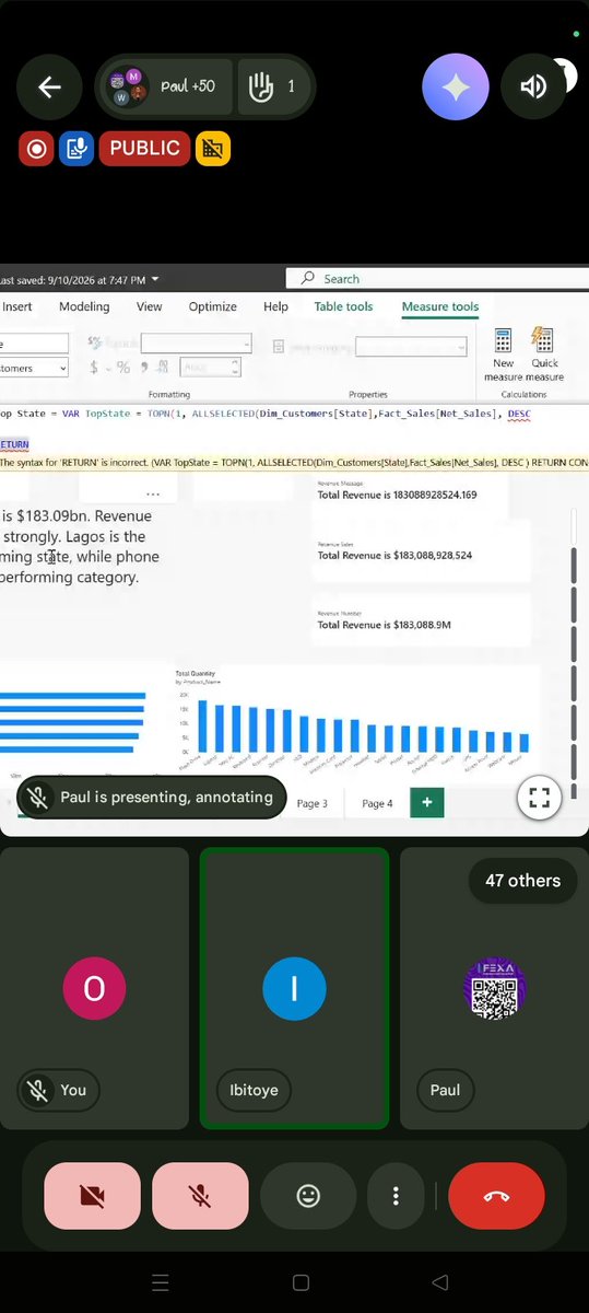 Olalekanayo7's tweet photo. Day 14 of learning Data analytics with @Ifexaacademy covered 
-Dynamic Insight 
-Its purpose 
-Concatenation on power BI

THOUGH STUFF BUT WE TRUST GOD https://t.co/LRfXg6Tnam