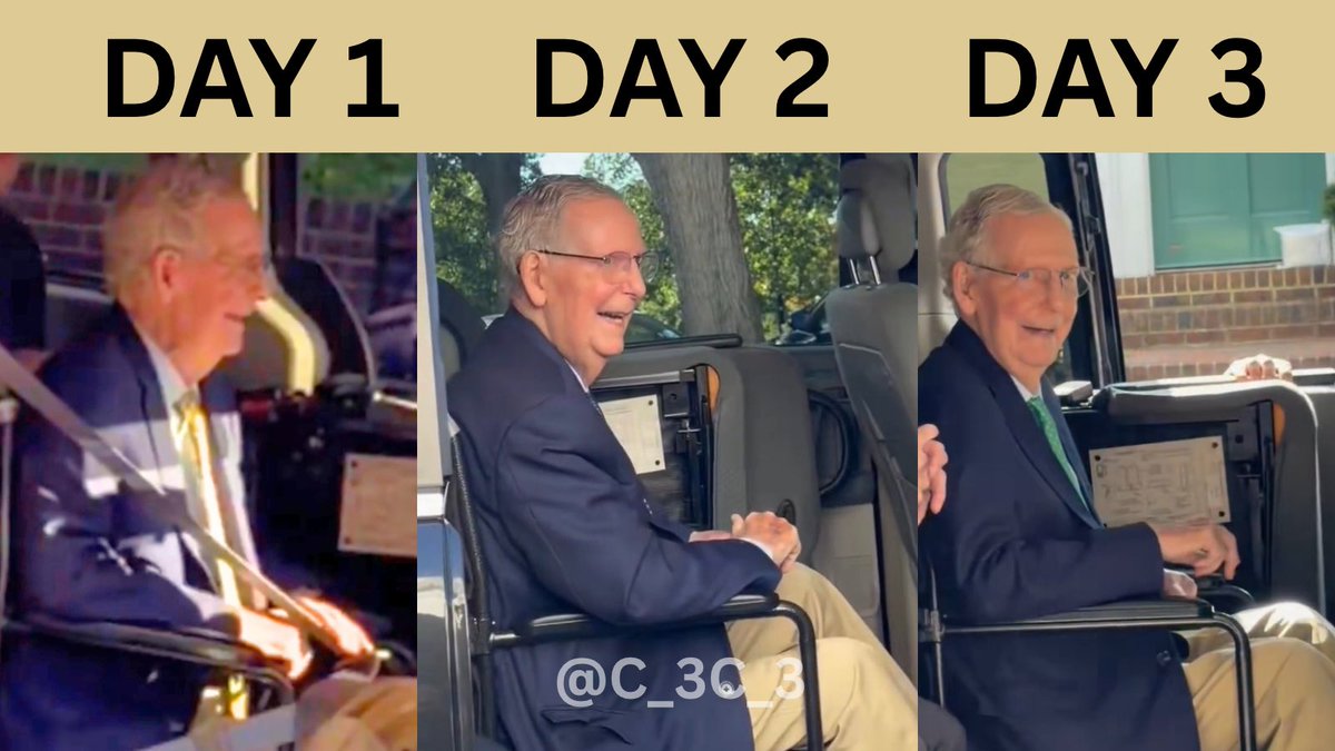 C_3C_3's tweet photo. Mitch McConnell’s face has not changed in 3 days since leaving his DC home.

Insane. https://t.co/UcpE6vCXh8