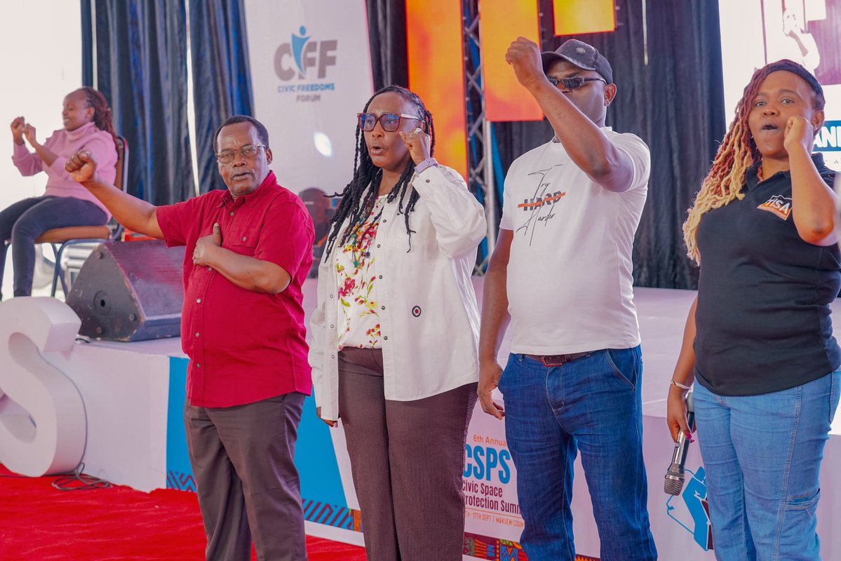article19eafric's tweet photo. Day 2 takeaway from #ACSPS2026 

Protecting civic actors means protecting democracy. 

Conversations on collective protection highlighted the growing risks facing HRDs, scribes, civic actors &amp; the need for stronger solidarity, accountability &amp; protection mechanisms ahead of 2027. https://t.co/quarpq6JCC