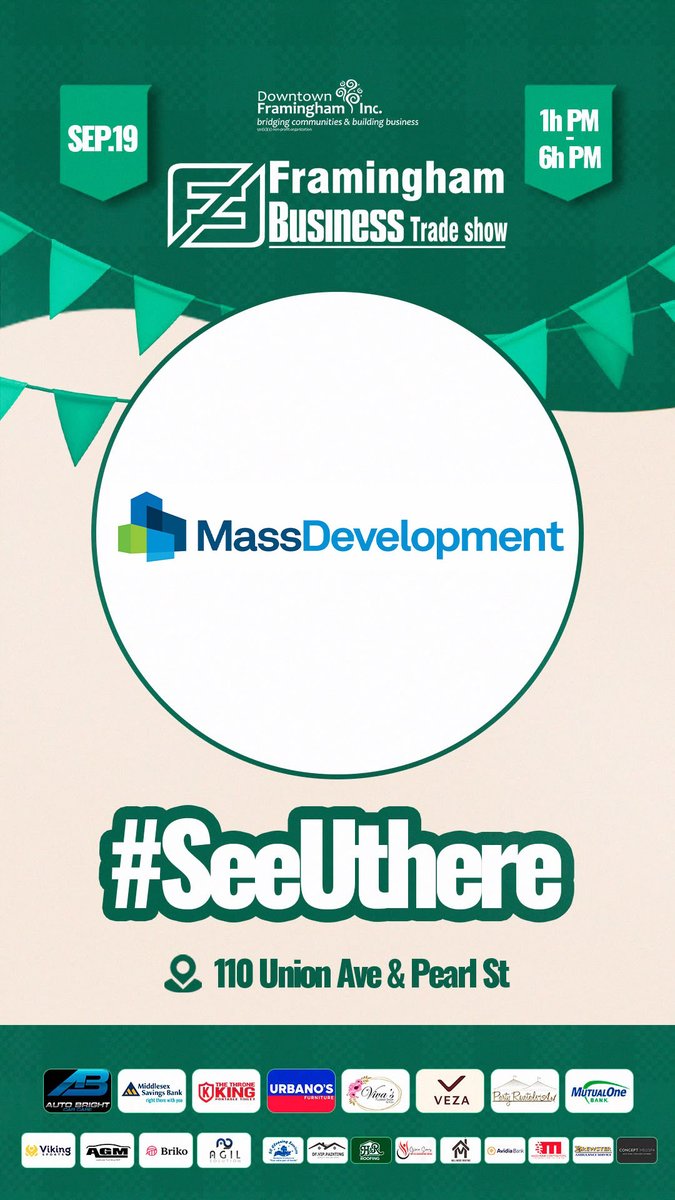 MassDev's tweet photo. Stop by our booth at the #Framingham Business Trade Show this weekend to learn about agency resources for businesses of all sizes in #Massachusetts!

Learn more ➡️ https://t.co/wYusagmDv6 https://t.co/xSaqwJ1P4r