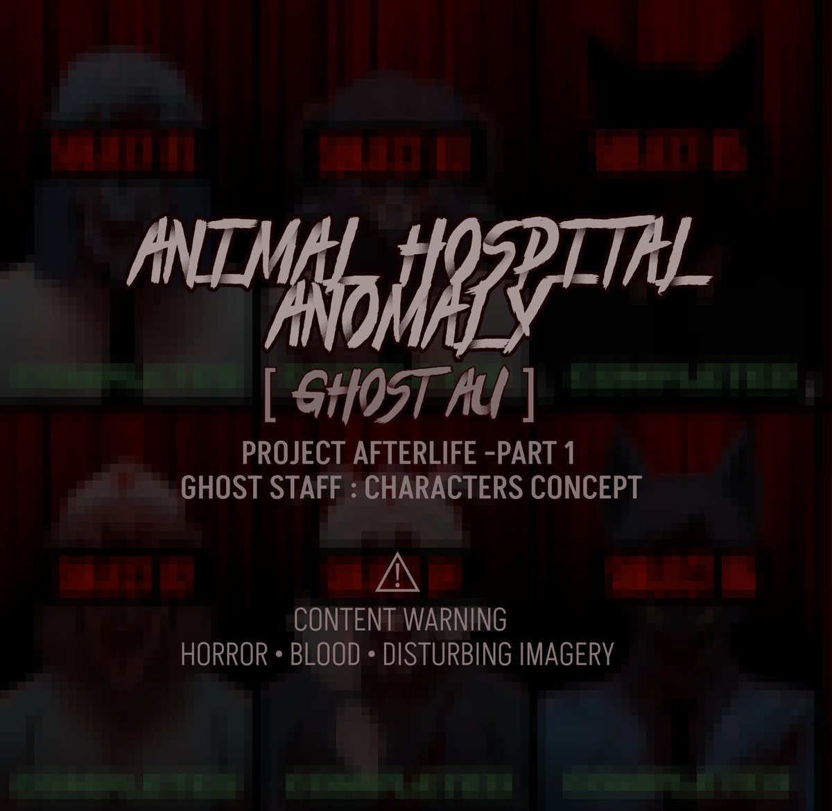 AmeliaXavieraX's tweet photo. ANIMAL HOSPITAL ANOMALY — PROJECT AFTERLIFE

11 staff. One hospital. Countless secrets.
Get to know the people behind Animal Hospital Anomaly.
Their files are only just beginning to open. 🩸

#animalhospitalanomaly #animalhospitalanomalyart #lore #headcanon https://t.co/HcjrXlo51W