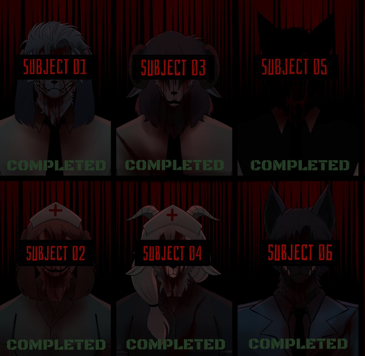 AmeliaXavieraX's tweet photo. ANIMAL HOSPITAL ANOMALY — PROJECT AFTERLIFE

11 staff. One hospital. Countless secrets.
Get to know the people behind Animal Hospital Anomaly.
Their files are only just beginning to open. 🩸

#animalhospitalanomaly #animalhospitalanomalyart #lore #headcanon https://t.co/HcjrXlo51W
