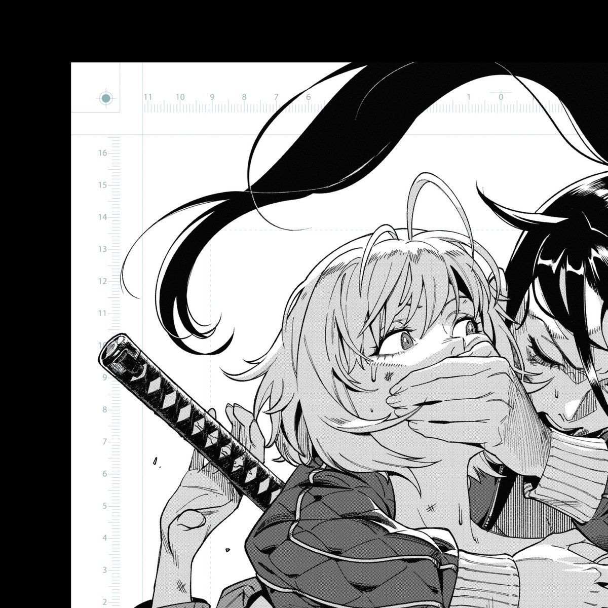 AzukiManga's tweet photo. Obsessed with the AZUKI art? Get a Manuscript Art Print!  

Page 47 is Arnold Tsang's favorite page in the chapter. 
Made to order, open until Chapter 2 drops on October 15.  

Order now on https://t.co/xb5P7hG0Ye https://t.co/BeDHPJVLjF