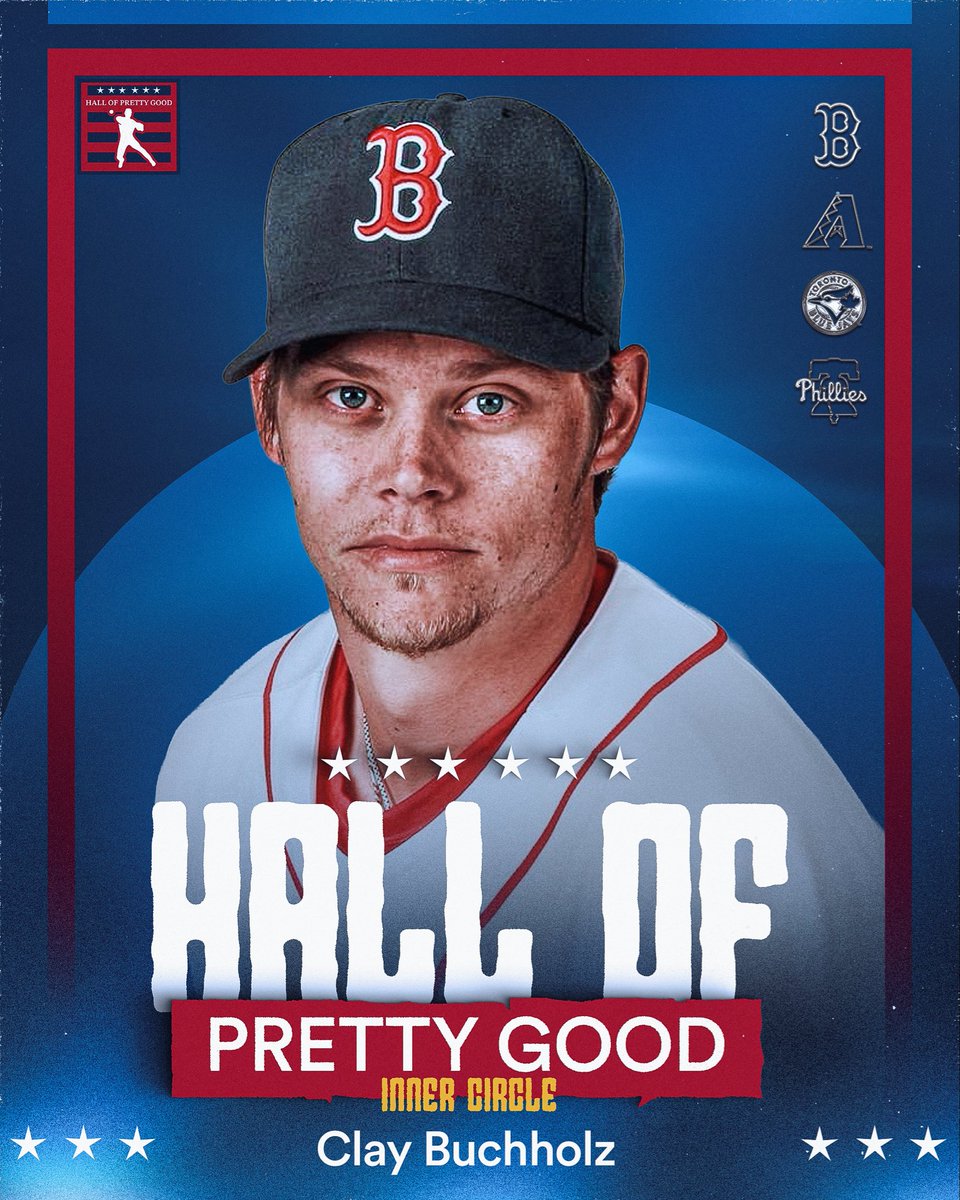hallofgoodpod's tweet photo. BREAKING NEWS 🚨

Clay Buchholz received 91% of 32,100 votes and is now officially the 93rd inductee into the Hall of Pretty Good! https://t.co/0Mj8HNDpsm