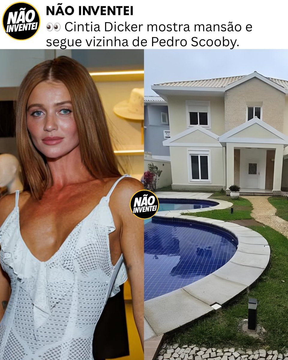 naoinventeibr's tweet photo. 👀 Cintia Dicker mostrou a mansão alugada onde vive com Aurora após a separação. A casa fica no mesmo condomínio de Pedro Scooby, no Recreio. #CintiaDicker #PedroScooby #RioDeJaneiro https://t.co/72zSAOuGku