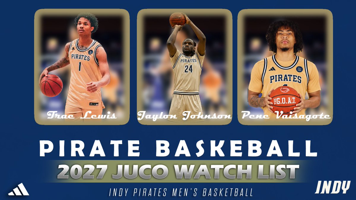 IndyPiratesMBB's tweet photo. 3 pirates on Pete Quinn’s 2027 Junior College Watch List! #AnchorDown⚓️ https://t.co/teeedsYgmE