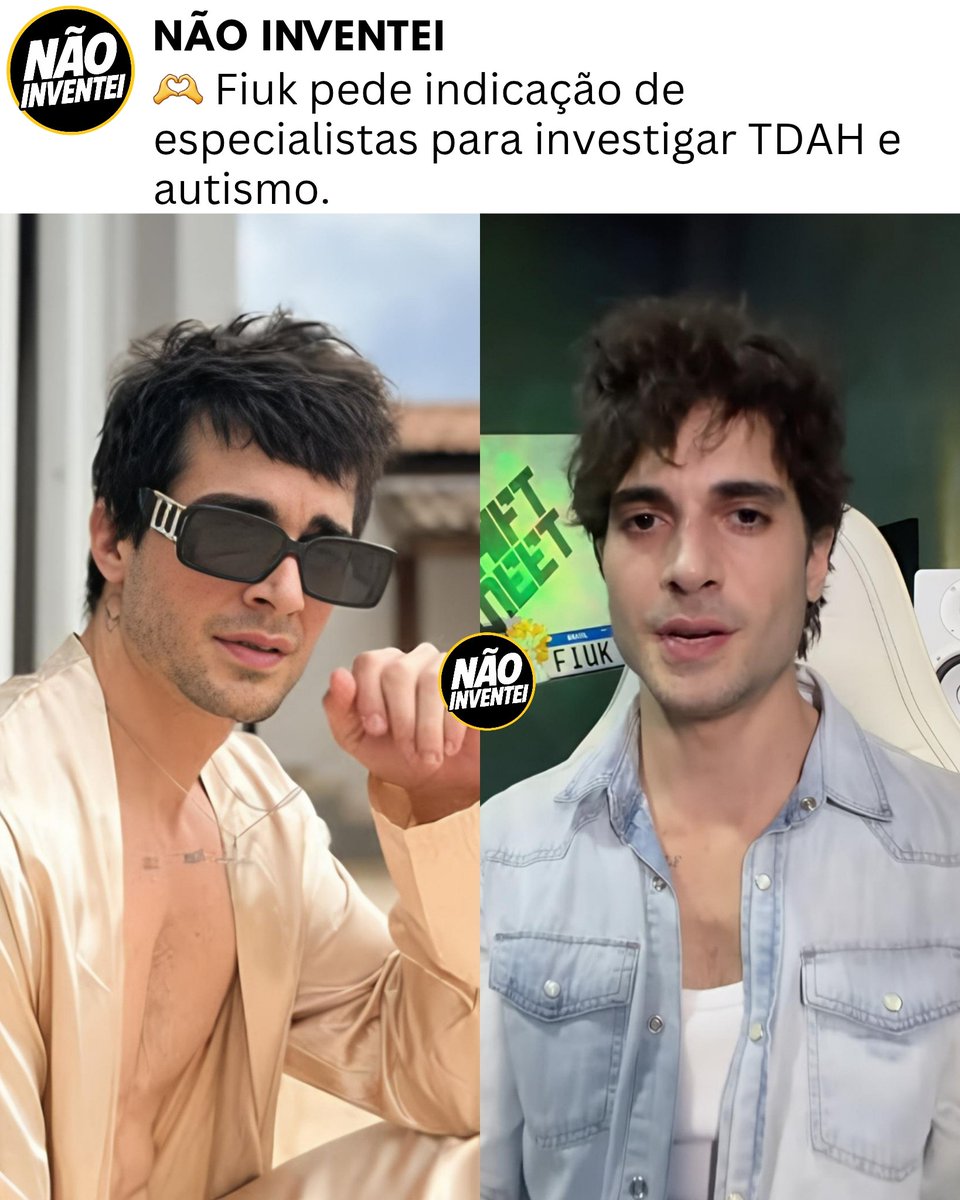 naoinventeibr's tweet photo. 🫶 Fiuk pediu indicações de especialistas para investigar possível TDAH e autismo na vida adulta. O cantor ressaltou que busca se conhecer melhor, e não há diagnóstico confirmado. #Fiuk #TDAHAdulto #AutismoAdulto https://t.co/2i6Yb87iF4