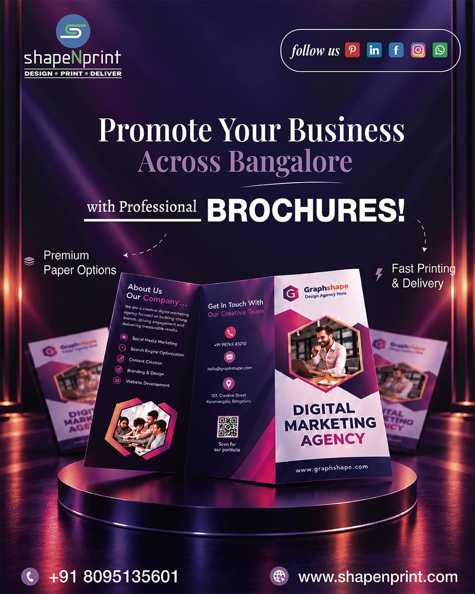 shapeNprint's tweet photo. 📖 Make Your Business Stand Out with Professional Brochures!

📞 Call: +91 8095135601
🌐 https://t.co/eSfPhdovxX

#brochureprinting #brochureprintingbangalore #printingservicesbangalore #bangaloreprinting #brochuredesign #businessbrochure #customprinting #digitalprinting https://t.co/8xW6jp3qGE