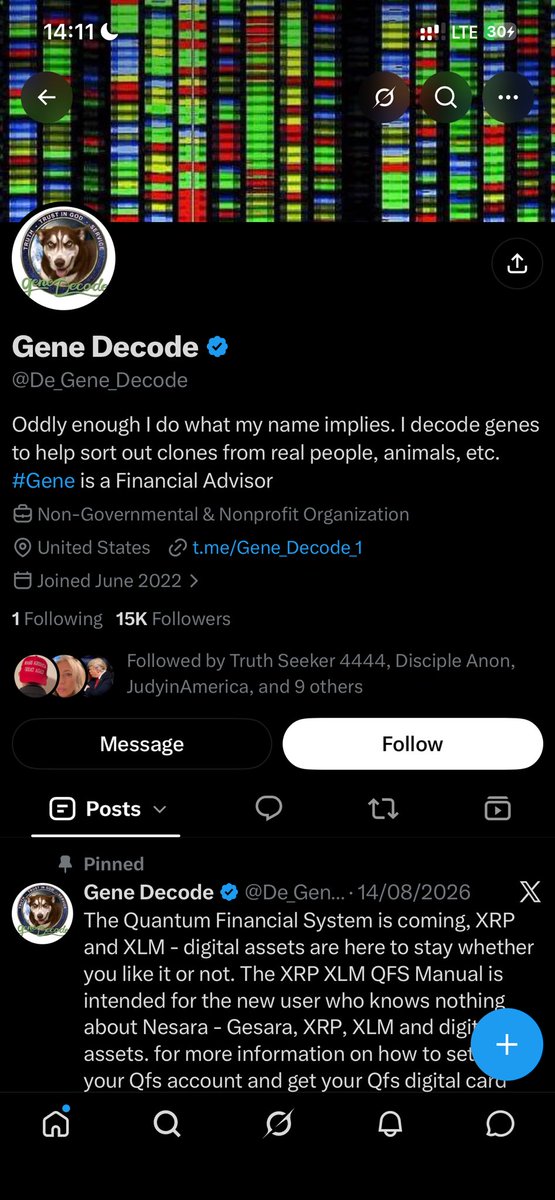 LiousChristabel's tweet photo. @Mel38227943000 Please be careful. An African imposter claiming to be Gene. https://t.co/FUvrNGBpBW