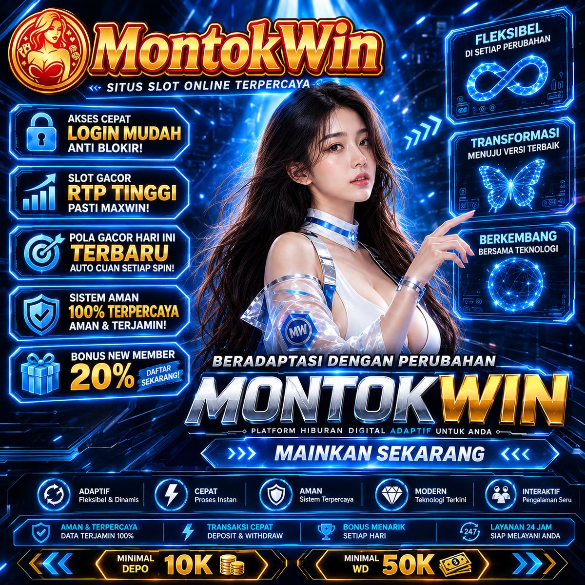 tolkon23's tweet photo. 🌻𝗦𝗹𝗼𝘁 𝗴𝗮𝗰𝗼𝗿 𝘁𝗲𝗿𝗯𝗮𝗶𝗸 Hari AWAL PEKAN
🎰 Provider Terlengkap &amp; Terpercaya Indonesia 
🔥 Permainan Menarik 
🔥 Bocoran 𝗦𝗹𝗼𝘁 𝗺𝗮𝘅𝘄𝗶𝗻

🎯 RTP Tinggi, Scatter Mudah Di  MONTOKWIN
🔗 Cek Link ➜ https://t.co/SNeIUnbu6N

#maxwin 
#montokwin
#TartilAlquranIsyarat https://t.co/zdLk6jtEq3
