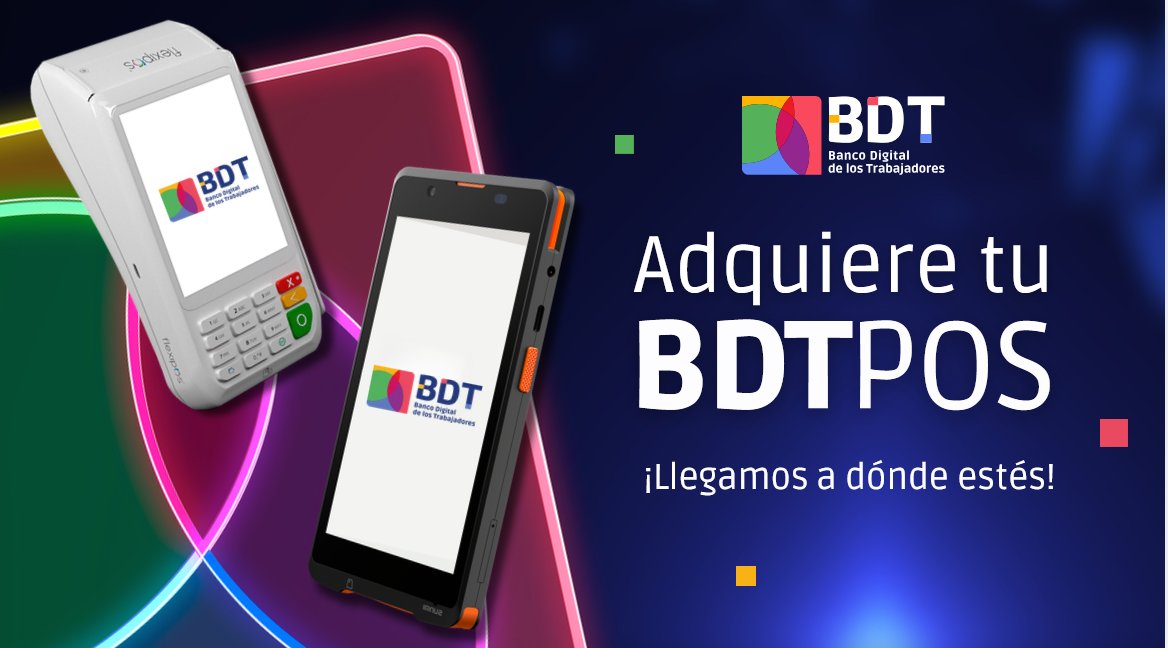 BDT_VE's tweet photo. ¡Descubre las ventajas que tiene adquirir tu Punto de Venta!  ✅ Con el Banco Digital de los Trabajadores, podrás realizar tus transacciones de manera rápida y segura.    ¡Visítanos y disfruta de los beneficios que ofrecemos para ti!    #BDT #PuntoDeVenta #Banca #Comercio https://t.co/Ckcpm4jdQM