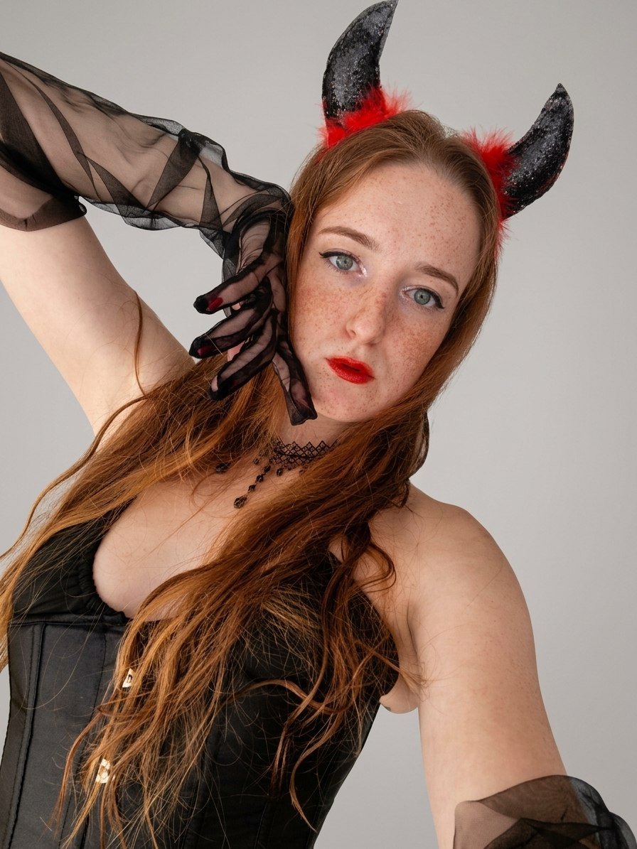tanywishX's tweet photo. Always ready for Halloween.
My other side ๐
#demon #demoness #mistress #goddess #witch #redhead #redhair #freckless #role #roleplay #dark #femdom #bratt #domina #dom https://t.co/aXNJXiolWf