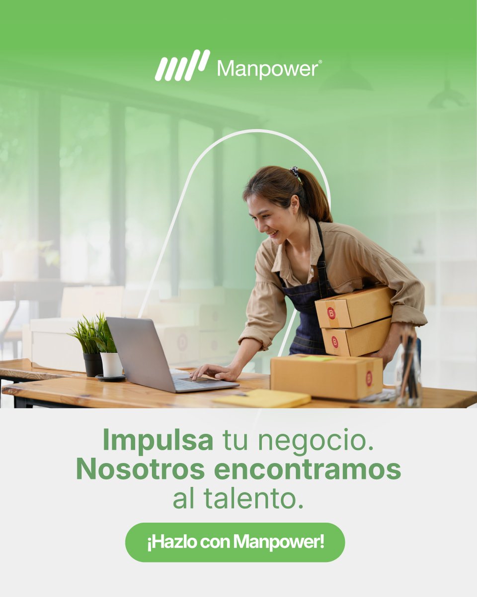 ManpowerMeCA's tweet photo. 🟢 ¿Tu negocio está creciendo? 

Encuentra el #talento que necesitas para seguir impulsando tus resultados. Nosotros te ayudamos a hacerlo posible.

Visita: https://t.co/5oZBgXofRu

#ManpowerGroupMX #ManpowerMéxico https://t.co/OFA0ZRn5do