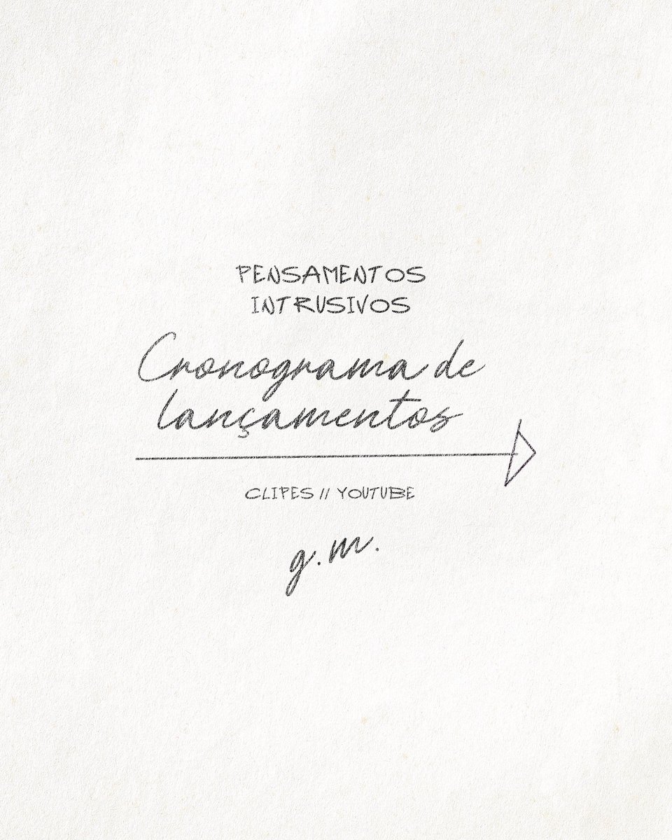 GustavoPMioto's tweet photo. Nos próximos dias, tem clipe novo de Pensamentos Intrusivos sempre às 12h! São 11 clipes pra vcs acompanharem, e amanhã é a vez de Viúva Negra. 

Confere o cronograma e não perde nenhum!!! https://t.co/9qfYjmKQWP