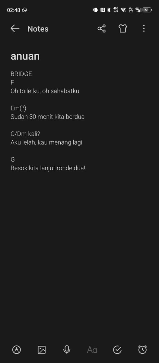 Knaviane's tweet photo. kok bisa kepikiran nulis lagu berak 🙂 https://t.co/AzUTS6VKy3