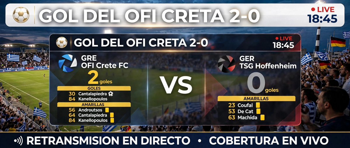 JuanPTeixeiraCM's tweet photo. UEFA Europa League ⚽️🏆🇪🇺 | Fecha 1️⃣
84 Min. Gol del OFI Creta. Kanellopoulos
⚫️⚫️ OFI Creta 🇬🇷 2️⃣
⚪️⚪️ Hoffenheim 🇩🇪 0️⃣
#UEFA #UEL #EuropaLeague #OFICreta #Creta #Hoffenheim #CretaHoffenheim #OFITSG #OFIHOF #Grecia #Alemania https://t.co/AERb3H9aif