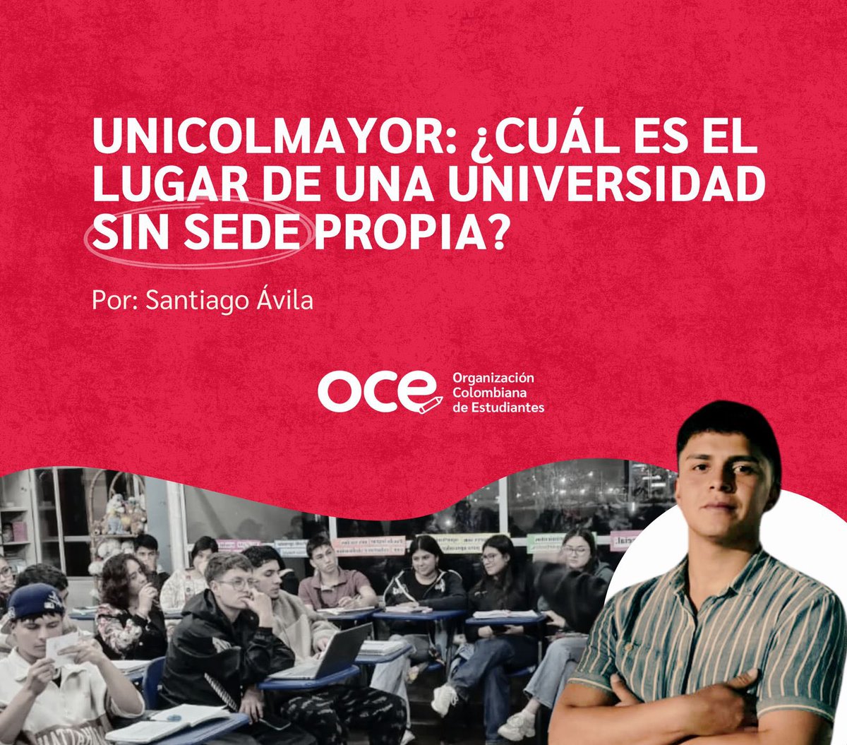 OCEcolombia's tweet photo. 🏫 La UCMC, la Universidad sin “campus propio”, afronta hoy un panorama más triste en temas de infraestructura, que el de las demás 33 universidades públicas de Colombia. 🚨

Santiago Ávila nos cuenta👇
https://t.co/VyQMRpZQ9z https://t.co/XiMabRqQAB